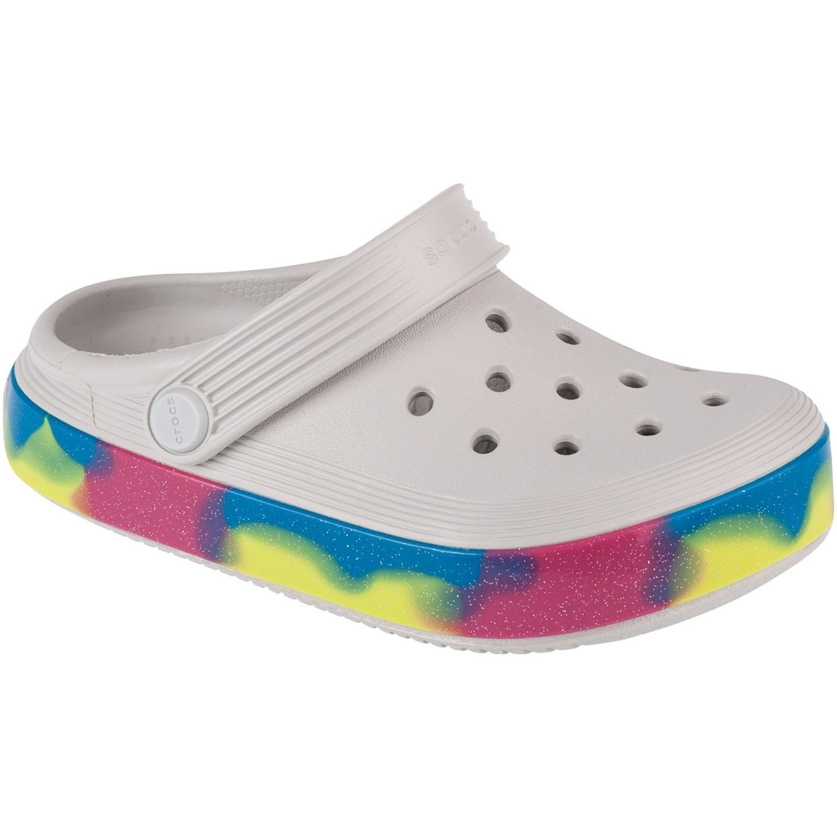 Crocs  Off Court Glitter Band Kids Clog  Šedá