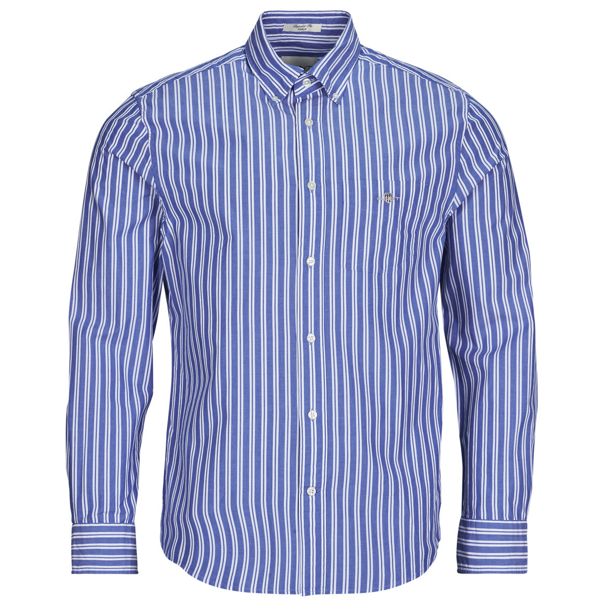 Gant  REG CLASSIC POPLIN STRIPE SHIRT  Modrá