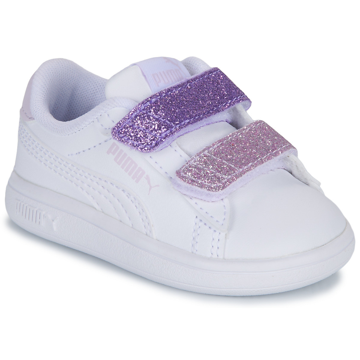 Puma  Smash 3.0 L Glitter Velcro V Inf  Bílá