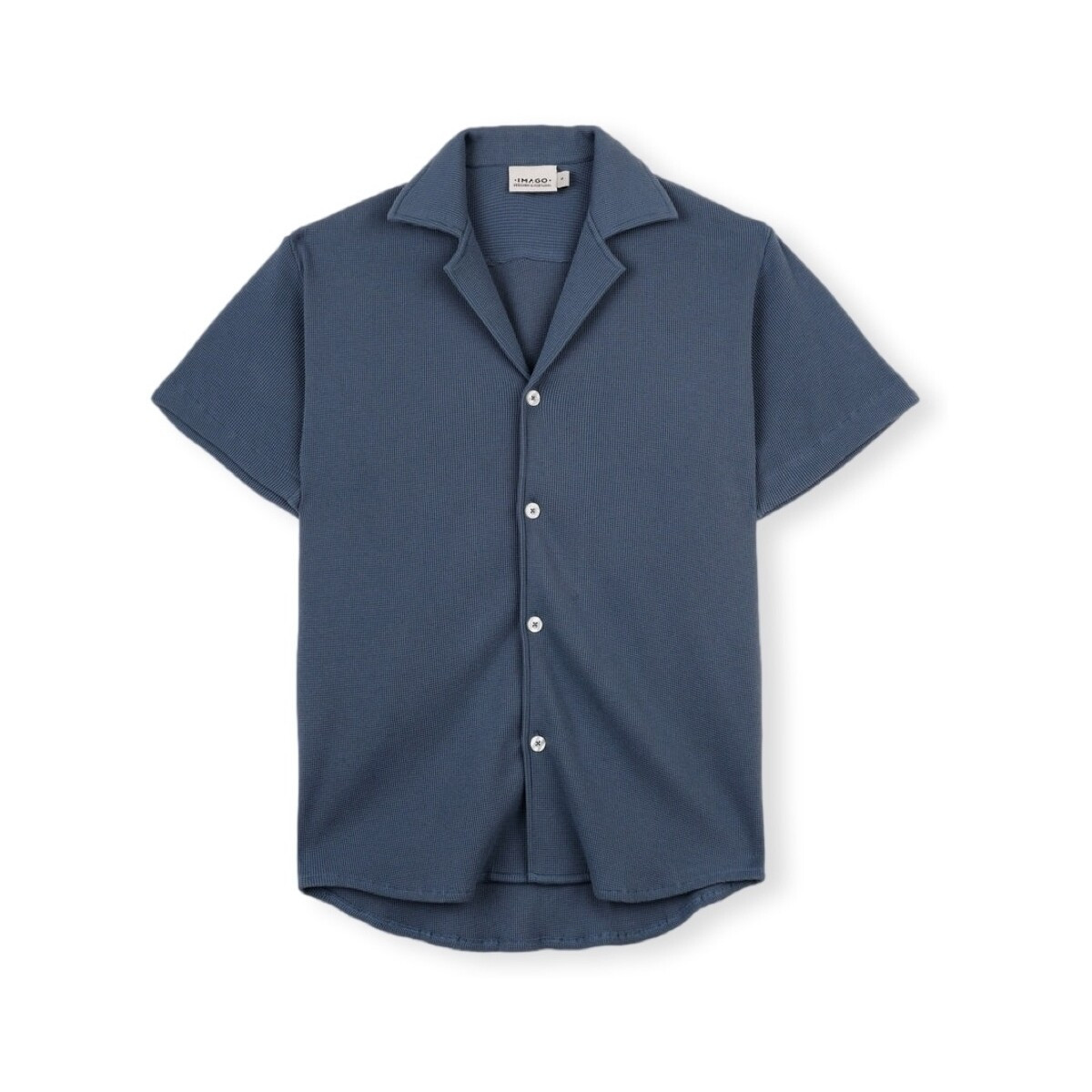 Imago  Waffle Shirt - Blue  Modrá
