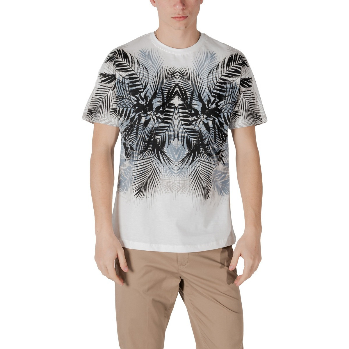 Antony Morato  REGULAR FIT LOGO ON BACK MMKS02514-FA100144  Bílá