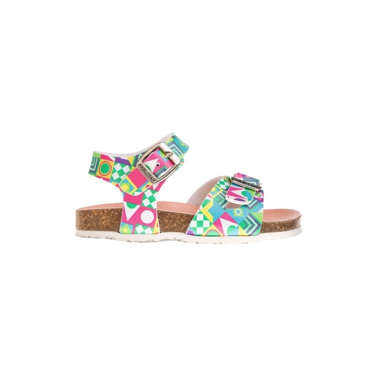 Pablosky  Champion Kids Sandals 439704 - Blanco Fantasia  ruznobarevne