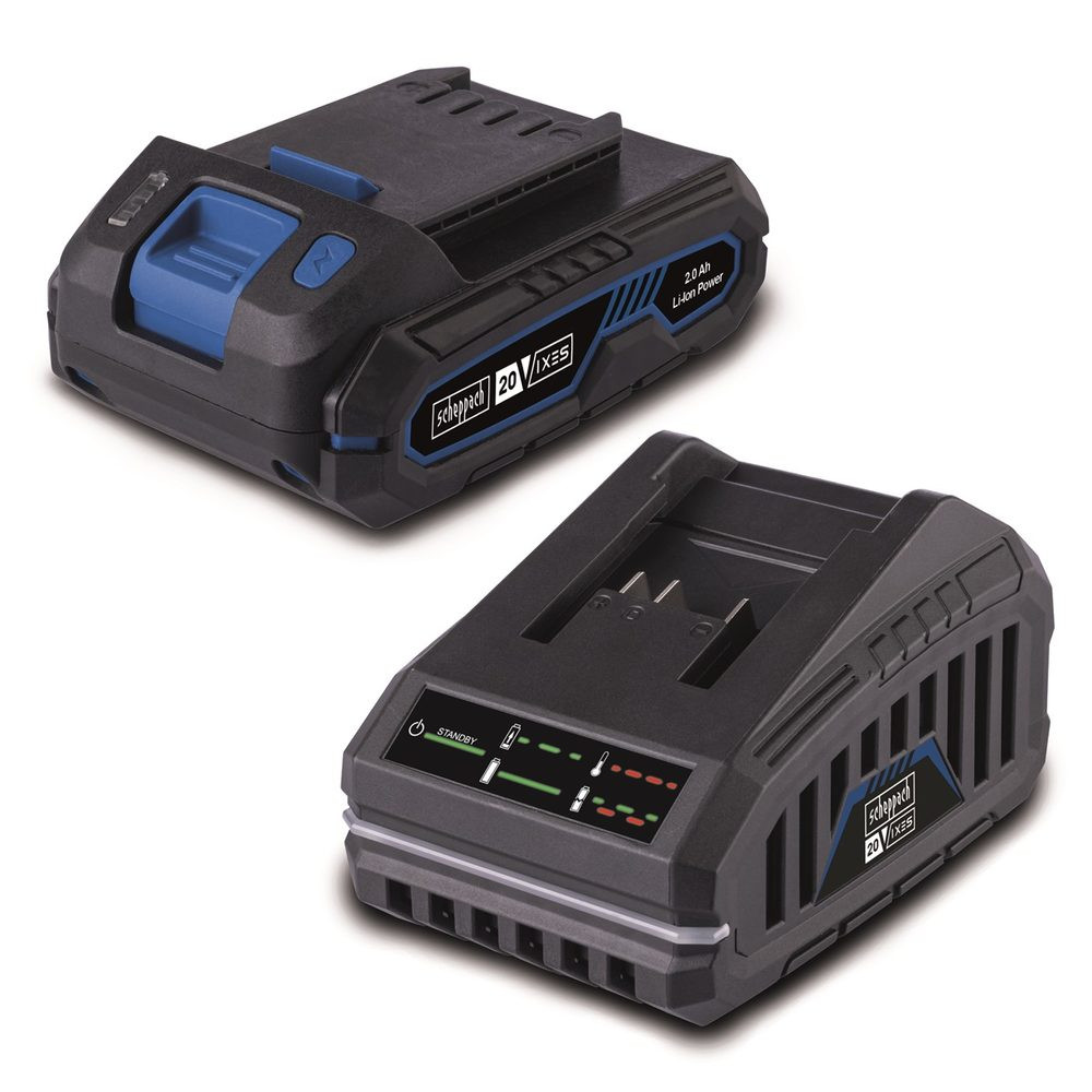 Sada akumulátoru a rychlonabíječky Scheppach SBSK2.0Ah-20V 7909201720