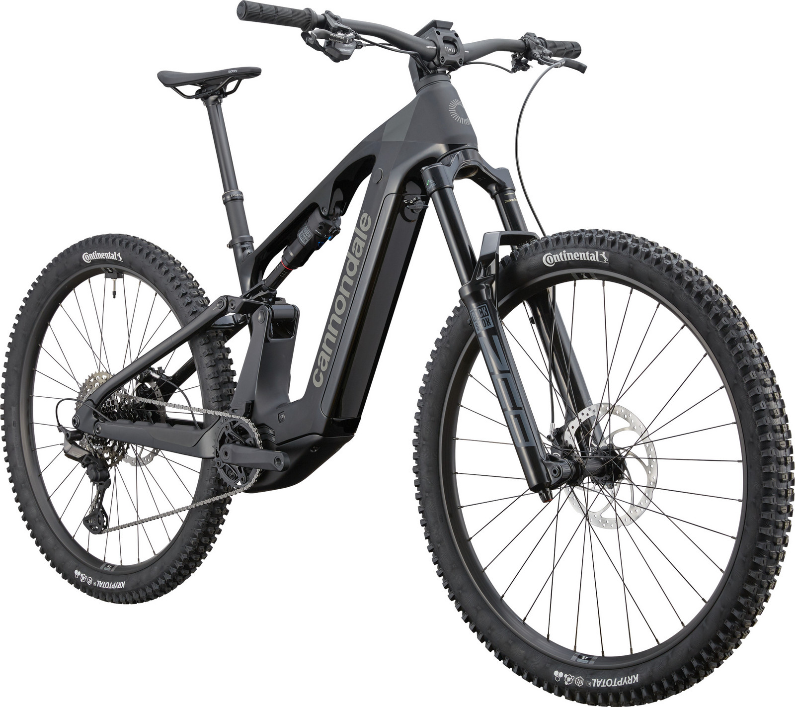 Celoodpružené elektrokolo Cannondale Moterra Carbon 2 - Matte Black Velikost: S