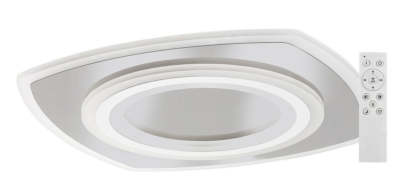 Rabalux Chromové stropní LED svítidlo Taneli2 hranaté 480x480mm 60W 71318