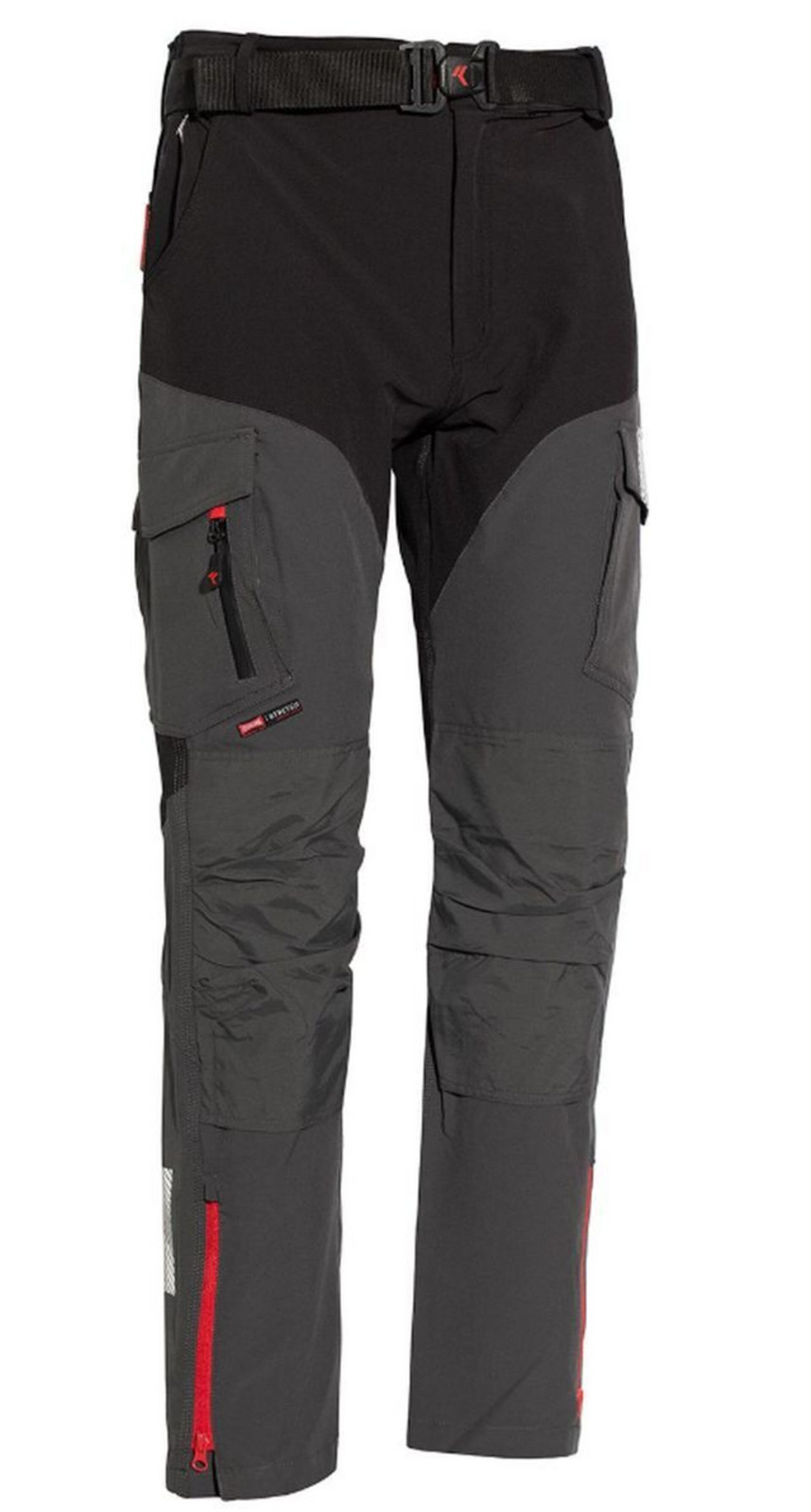 ISSA WISE STRETCH Kalhoty pracovní do pasu šedá/černá  3XL