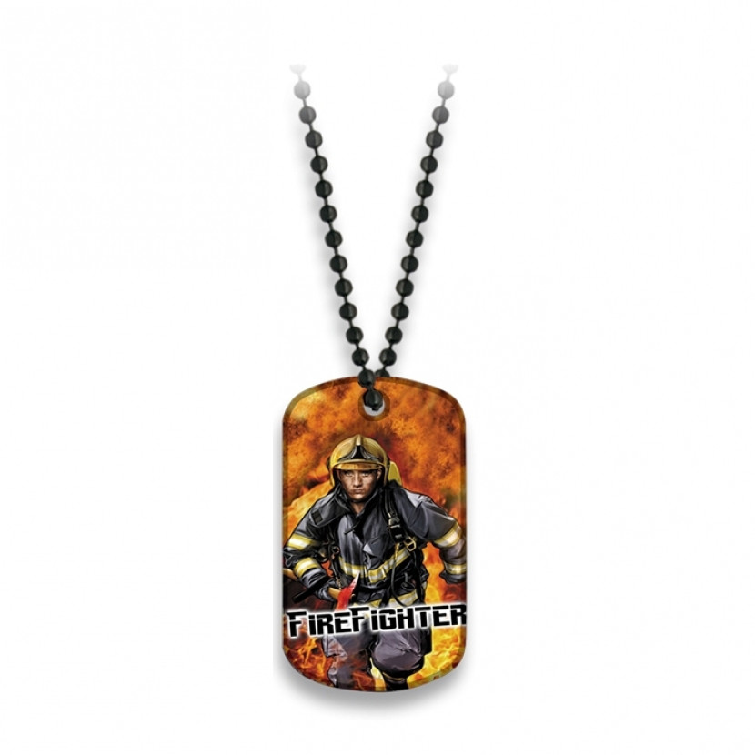 Známka Dog Tag Albainox FIRE FIGHTER - barevná