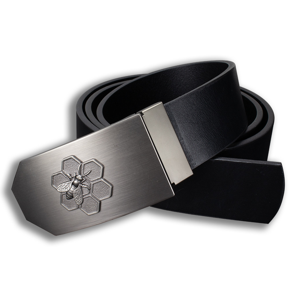 Opasek kožený včelařský Včelaři 4 cm - černý, 100