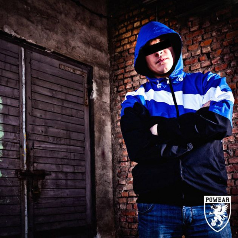 Bunda PGwear Premium - černá-modrá-bílá, S