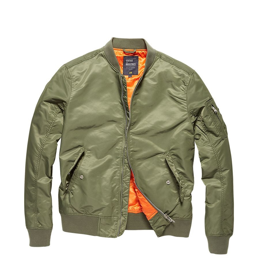 Bunda Vintage Industries Welder - světle olivová, L