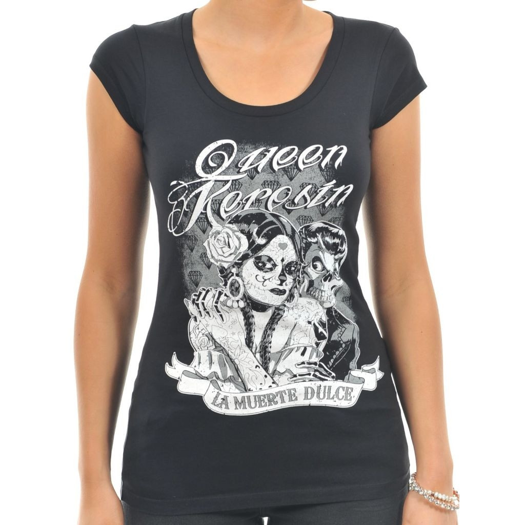 Triko dámské King Kerosin La Muerte Dulce - černé, L