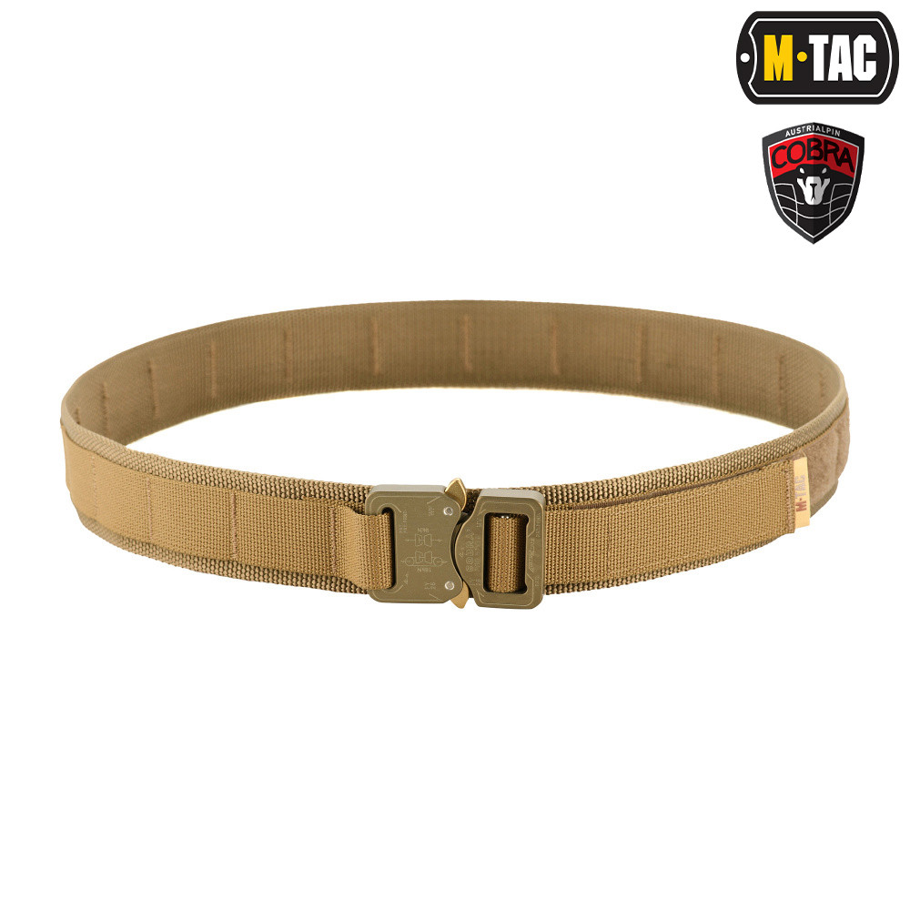 Opasek taktický M-Tac Cobra Buckle Tactical - coyote, XS/S