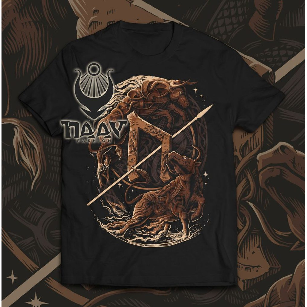 Triko Naav Uruz Futhark - černé, L