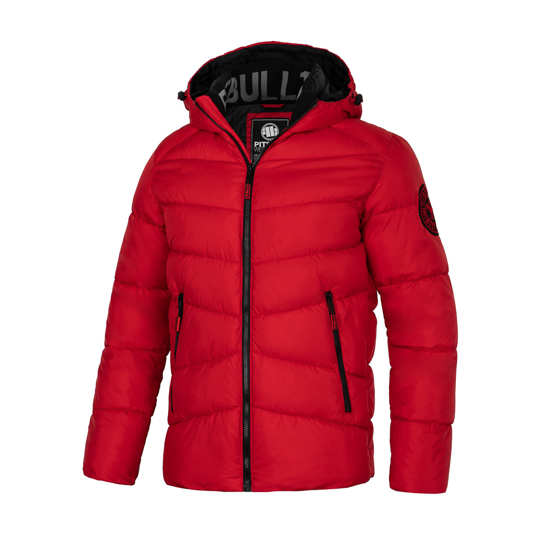Zimní bunda pánská PitBull West Coast Mobley - červená, L