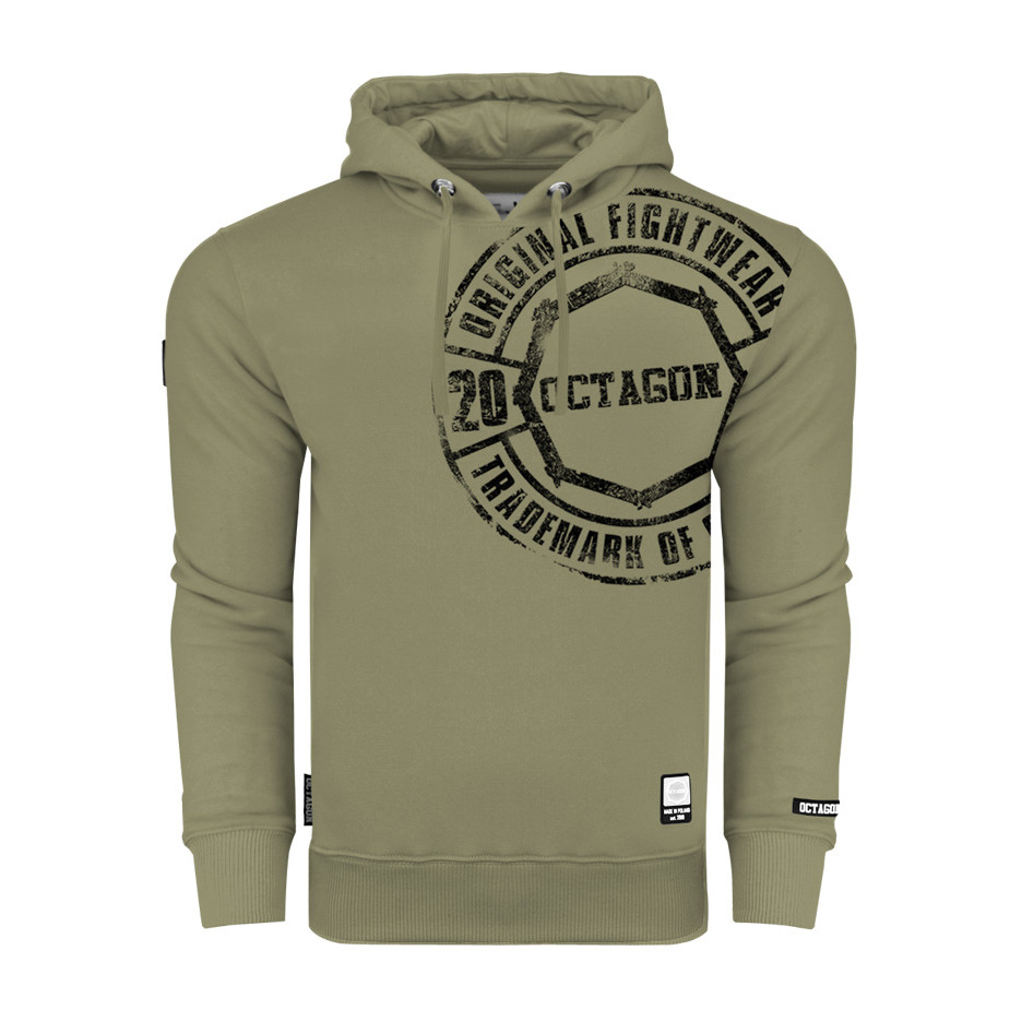 Mikina s kapucí Octagon FW Stamp - olivová, M