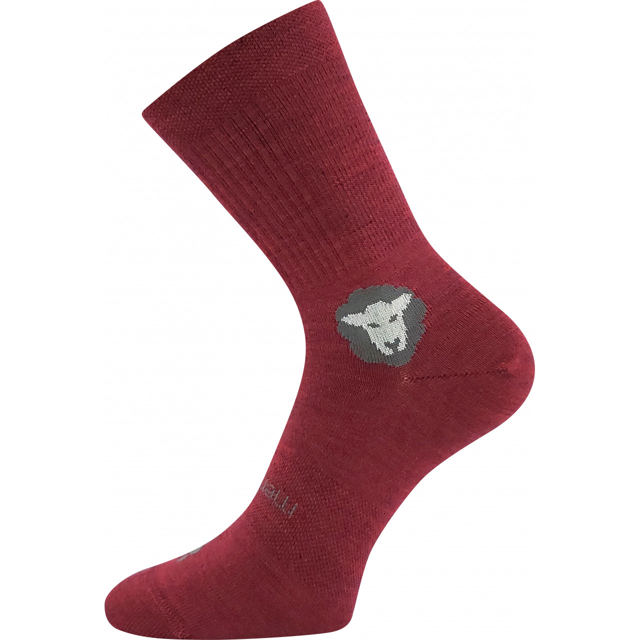 Ponožky unisex VoXX Barefootan Merino - tmavě červené, 35-38