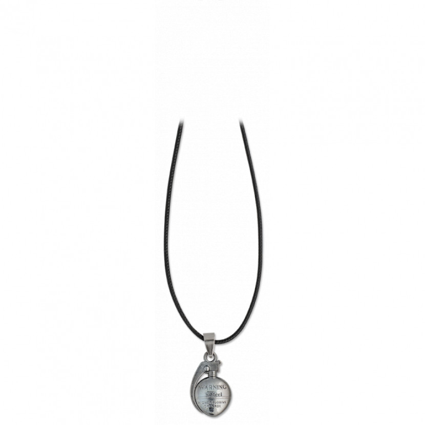 Přívěsek s granátem Barbaric - stříbrný