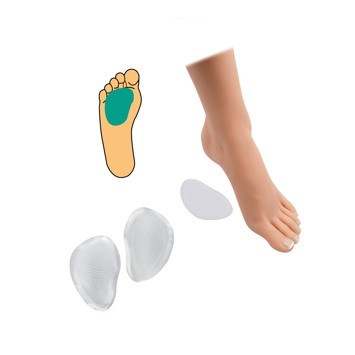 Metapolštářek Metavankoušek HealMed Gel - průhledný