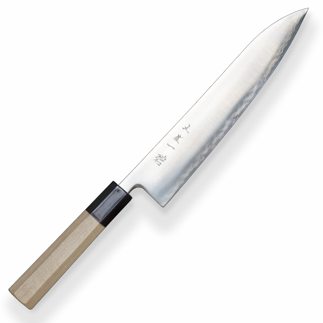 Nůž kuchyňský Hokiyama Santoku 245 mm Tosa-Ichi - stříbrný-béžový