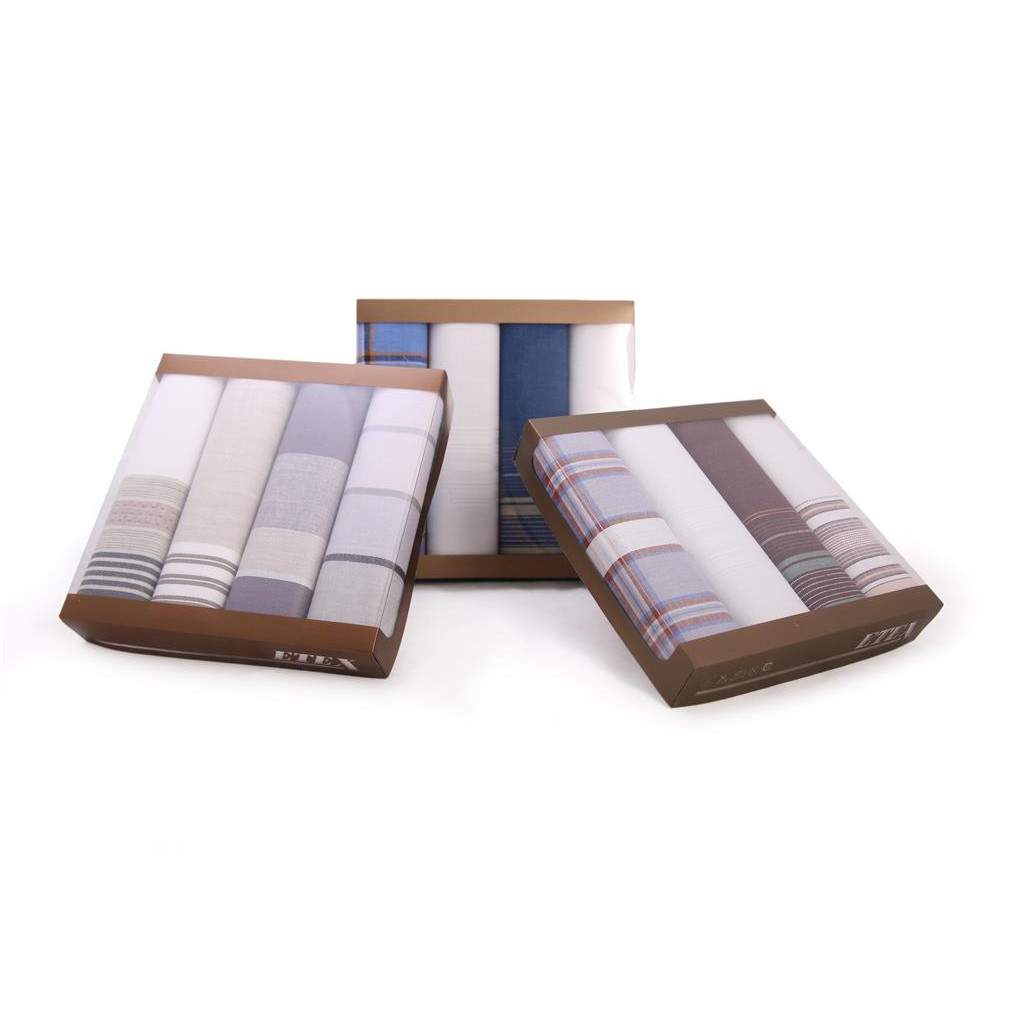 Pánské kapesníky Etex M30 4 ks - různé barvy