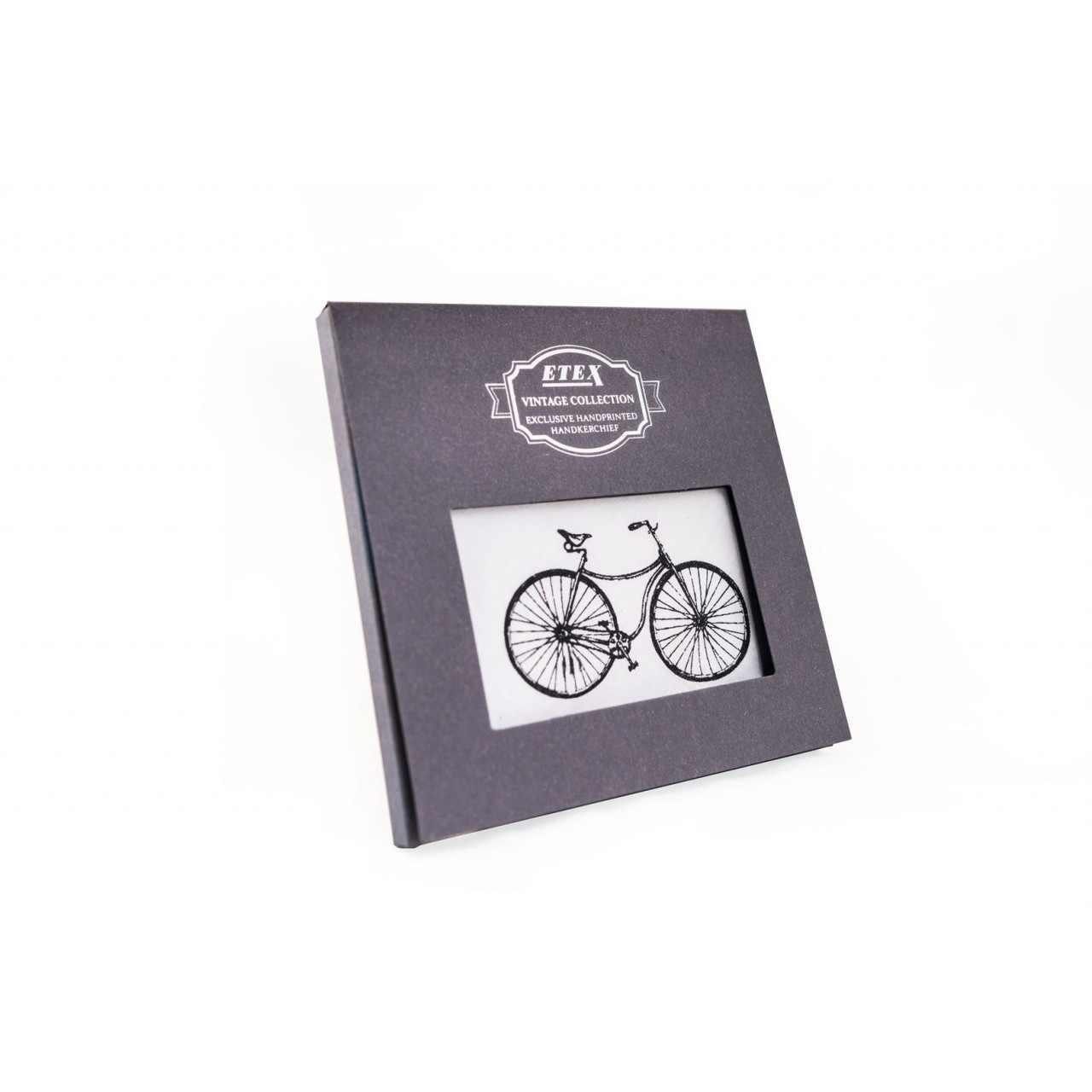 Pánský kapesník Etex Kolo M35 1 ks - bílý-černý