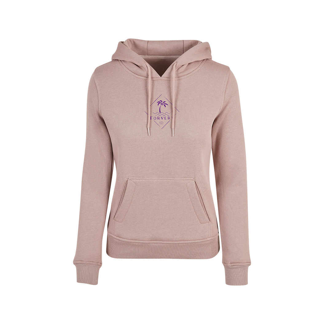 Mikina dámská s kapucí Forvert Santa Rosa - růžová, L