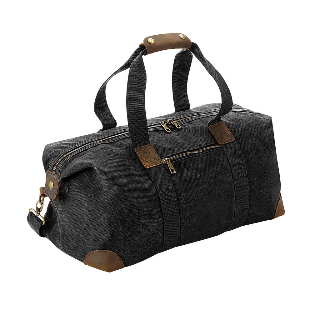 Taška do ruky Quadra Heritage Waxed Canvas - černá
