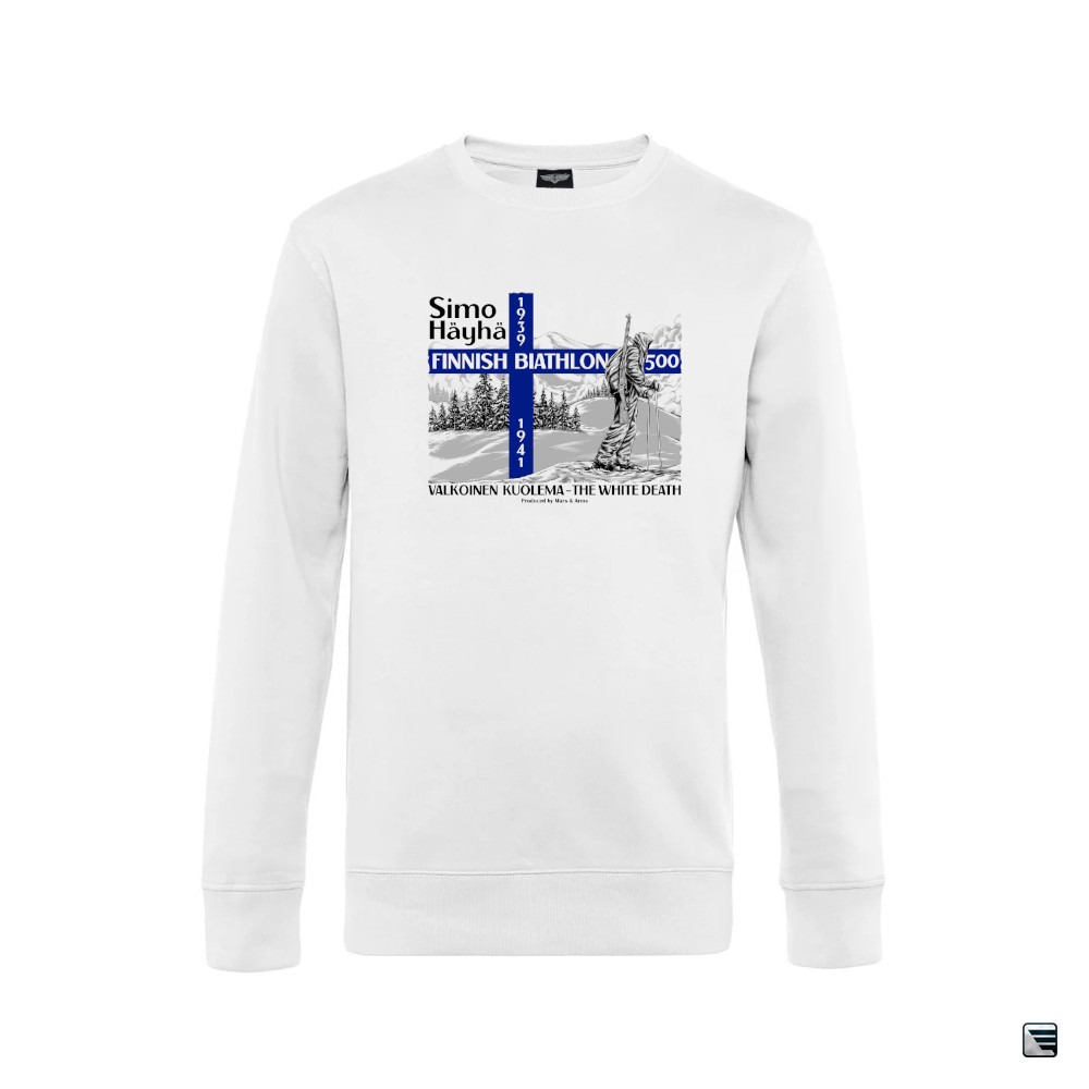 Mikina Mars and Arms Simo Häyhä Bílá smrt - bílá, XL