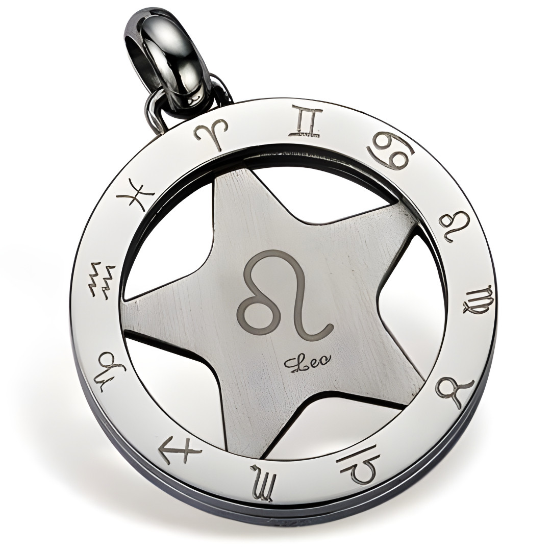 Přívěsek na řetízek na krk Gaira Zodiac 3065 Lev - stříbrný