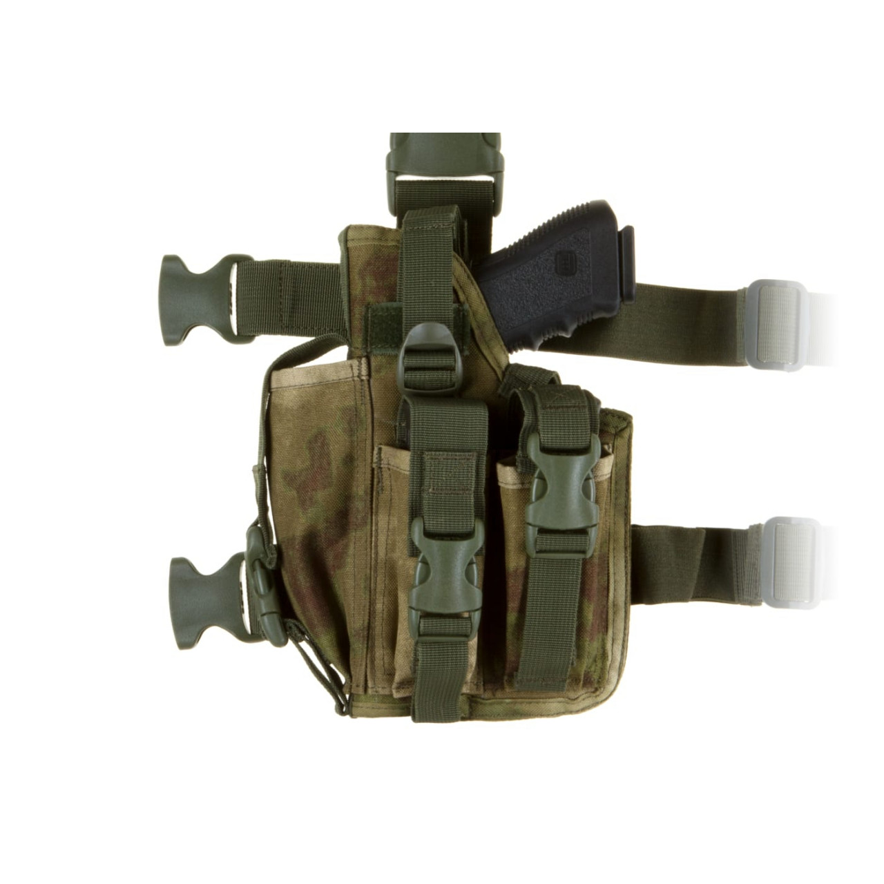 Taktický stehenní nosič Invader Gear SOF Holster pro leváky - everglade