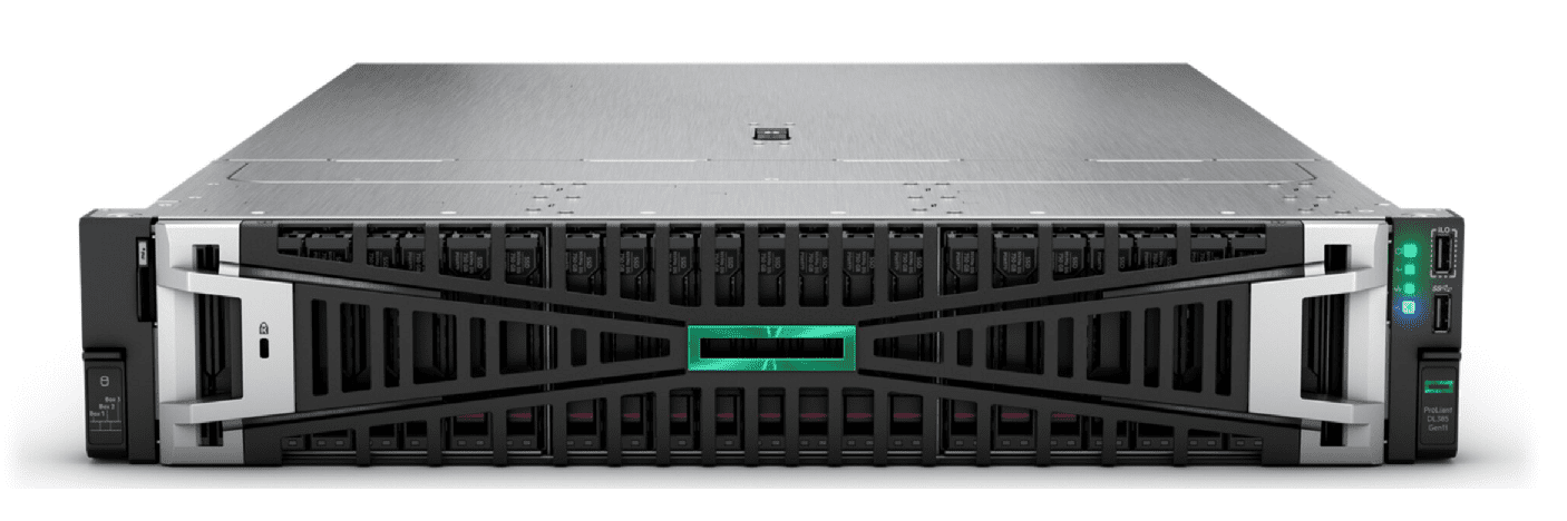 HPE DL385 G11 9124, 64GB, 2 x 480GB SSD, RPS