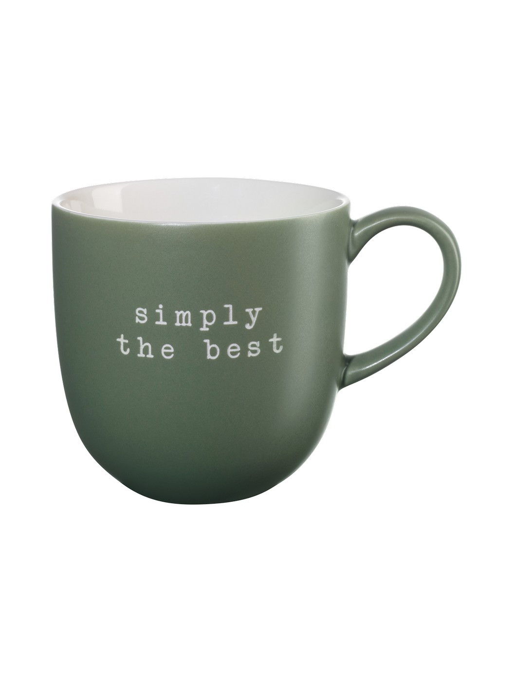 Porcelánový hrnek s uchem 350 ml HEY ASA Selection - zelený