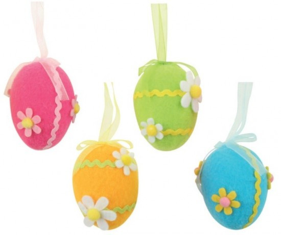 Anděl Vajíčko z filcu na zavěšení - 6 cm - 8076