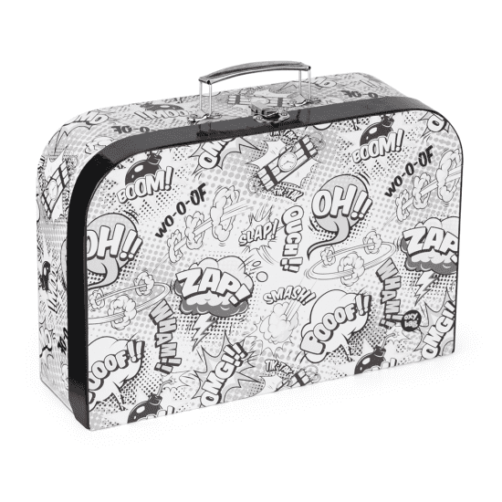 Kufřík lamino 34 cm - Komiks White - 6-07725