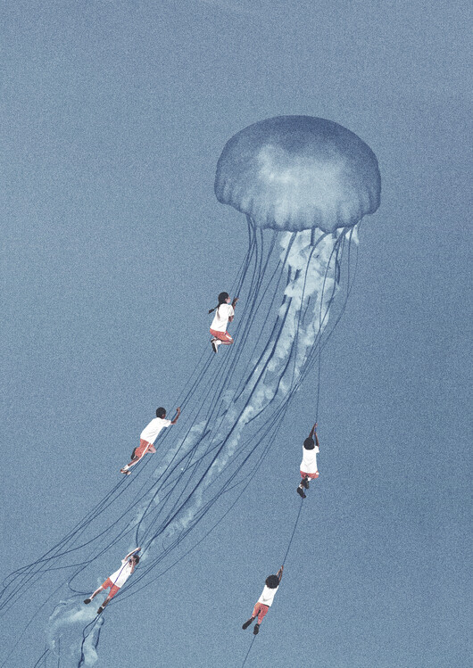 Maarten Léon Ilustrace We came home smiling, Maarten Léon, 30 × 40 cm