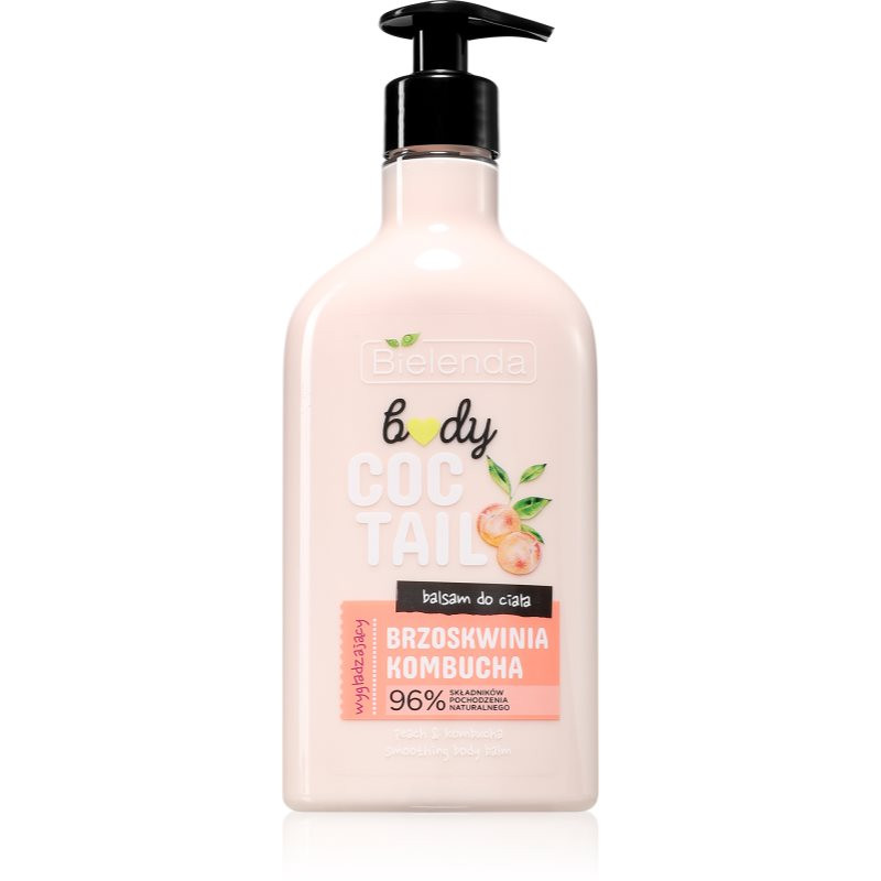Bielenda Body Coctail Peach + Kombucha hydratační tělové mléko s revitalizačním účinkem 400 ml