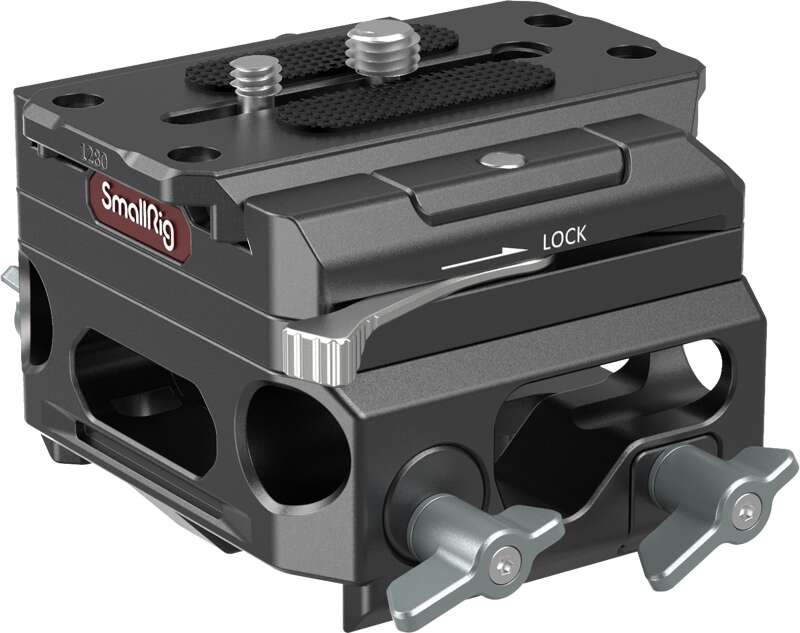 SmallRig Lightweight Baseplate with Dual 15mm Rod Clamp (magnesium alloy version) 3067