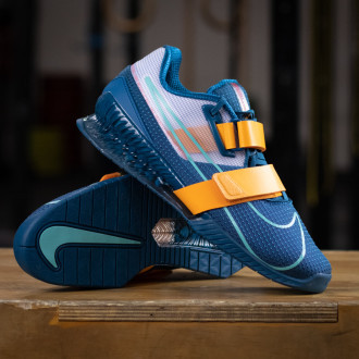 Nike Vzpěračské boty Romaleos 4 - blue/orange CD3463-493