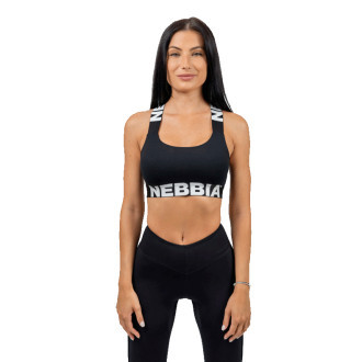 Nebbia Sportovní podprsenka se střední oporou ICONIC 230 černá N230B