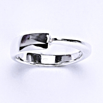 Stříbrný prstýnek, prsten ze stříbra, váha 4,01 g