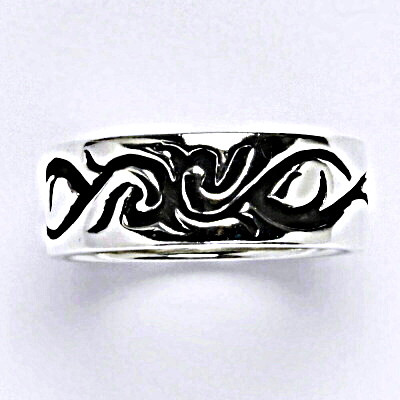 Stříbrný prsten s patinou, prsten ze stříbra,váha 6,90 g