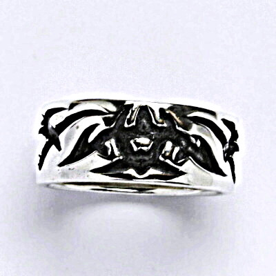 Stříbrný prsten s patinou, prsten ze stříbra,váha 6,52 g