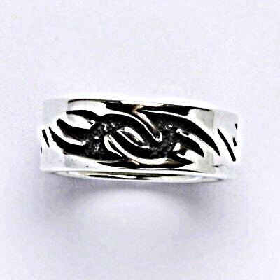 Stříbrný prsten s patinou, prsten ze stříbra,váha 7,78 g