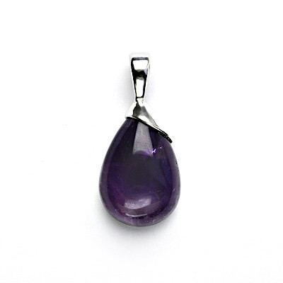 Stříbrný přívěsek, přírodní ametyst, 5,65 g