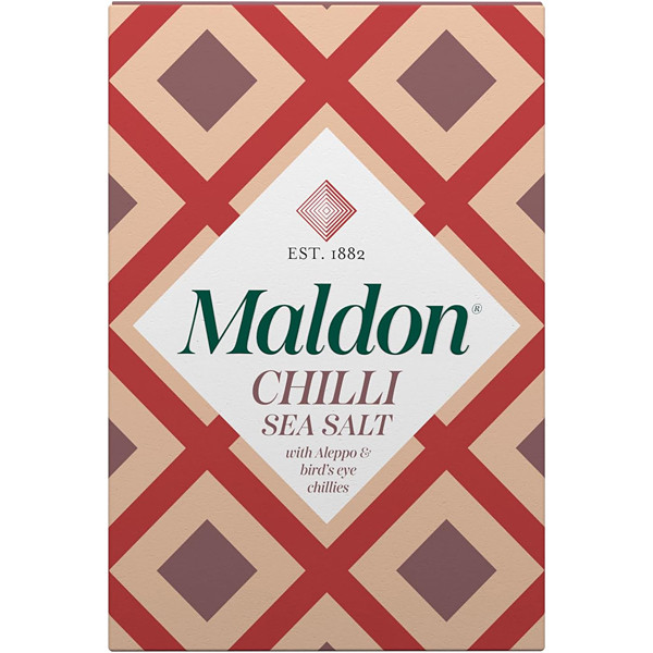 Maldon Chilli Sea Salt 100g Mořská sůl s chilli