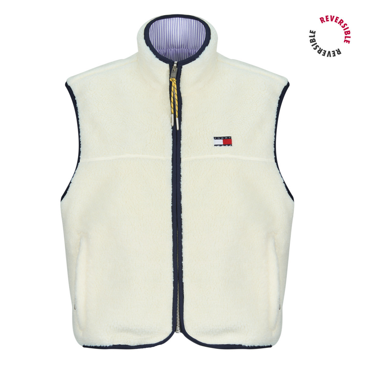 Tommy Jeans  TJW REVERSIBLE TEDDY VEST  Béžová
