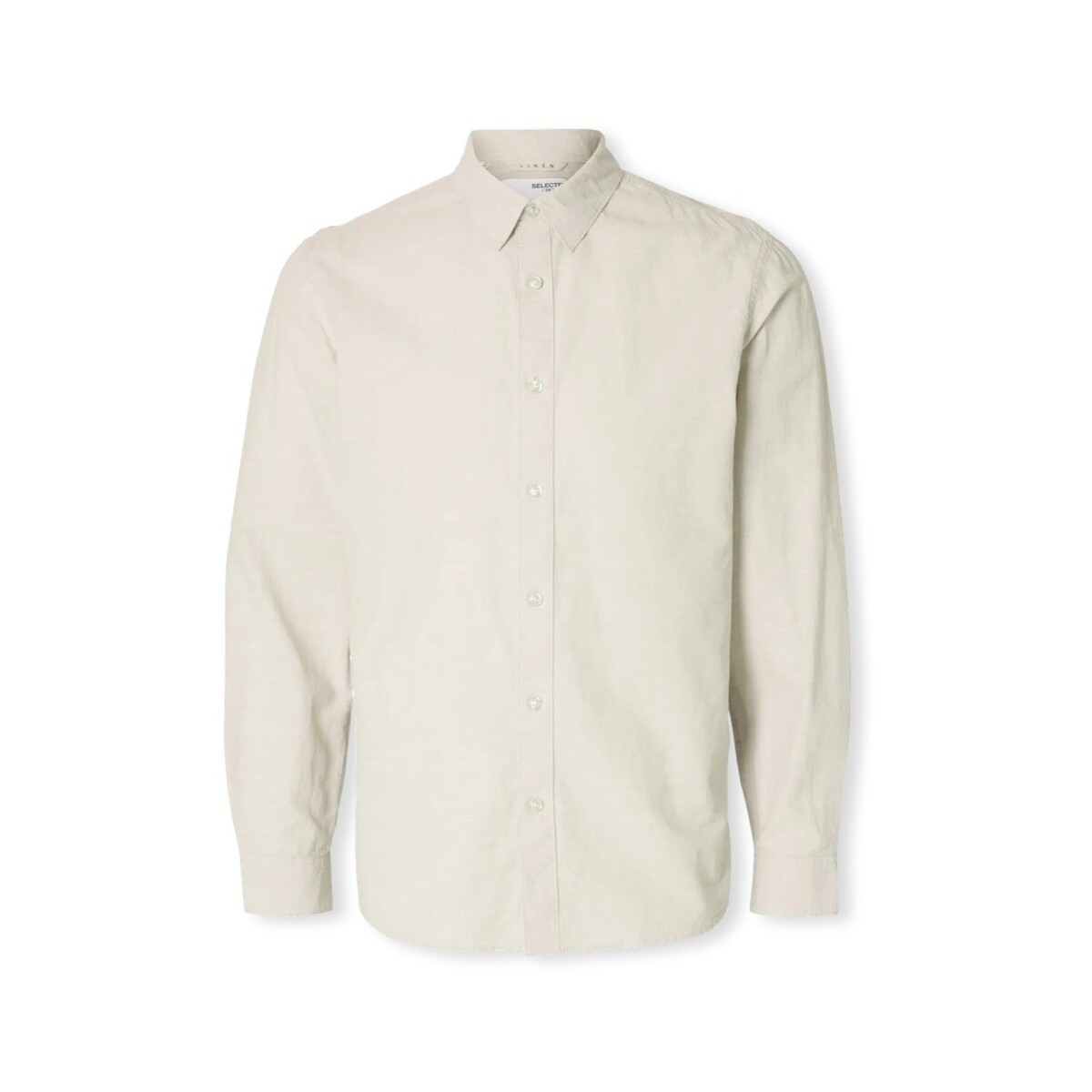 Selected  Noos Slim-Sun Shirt - Pure Cashmere  Béžová