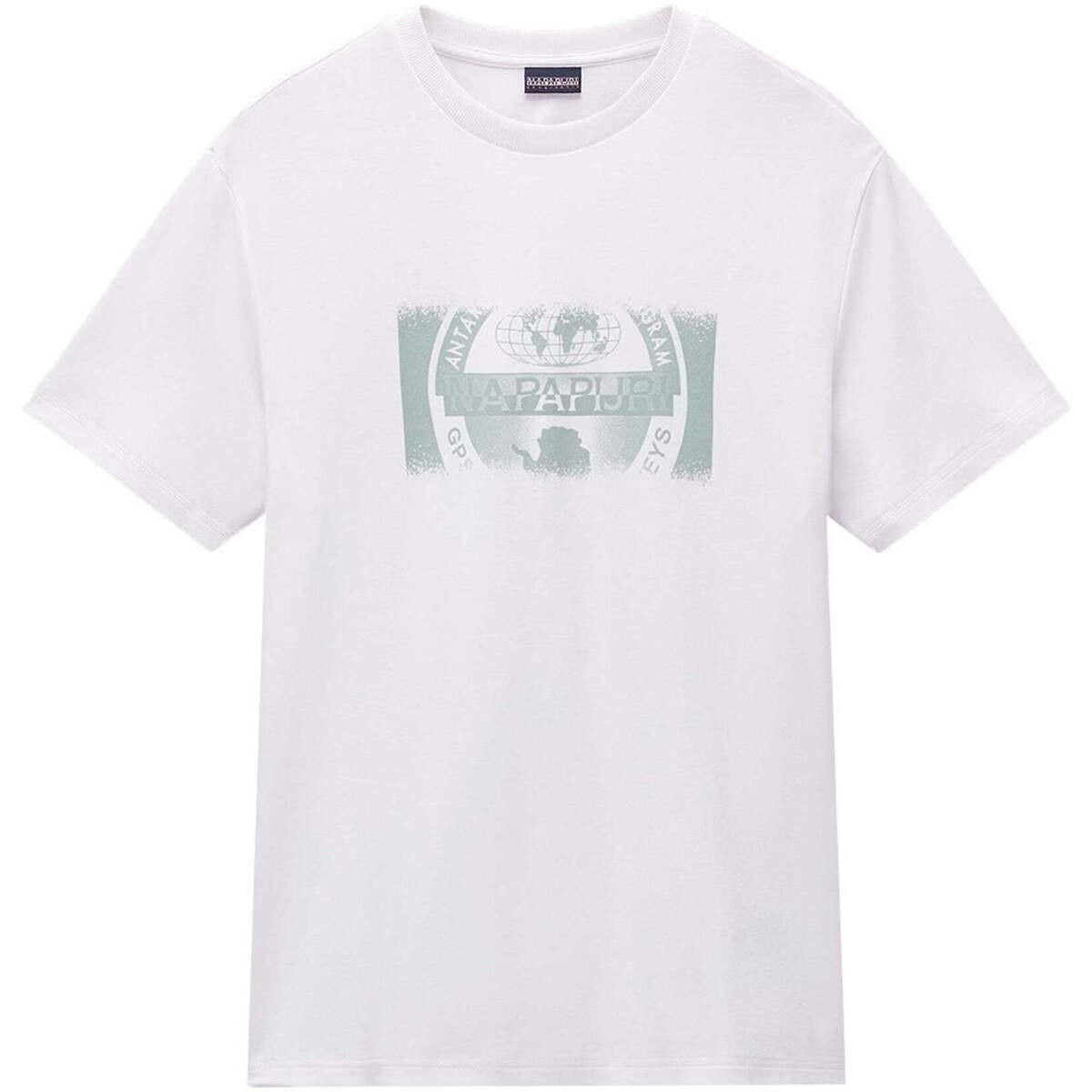Napapijri  S Vanni Graphic T-Shirt White  Bílá