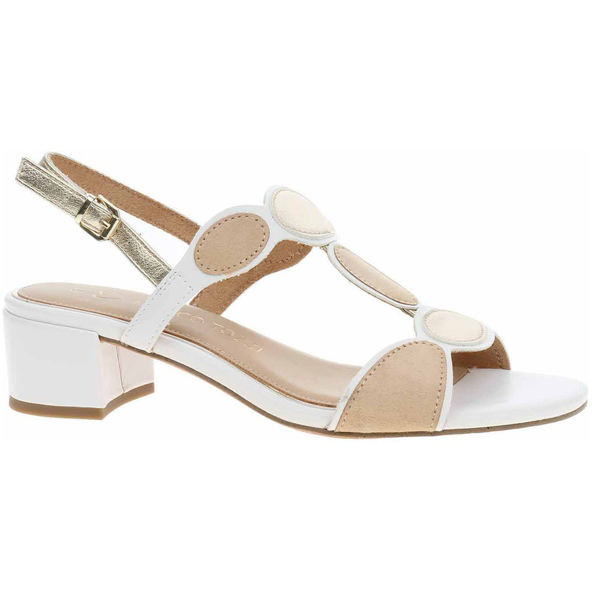 Marco Tozzi  Dámská společenská obuv  2-28231-44 white comb  Bílá