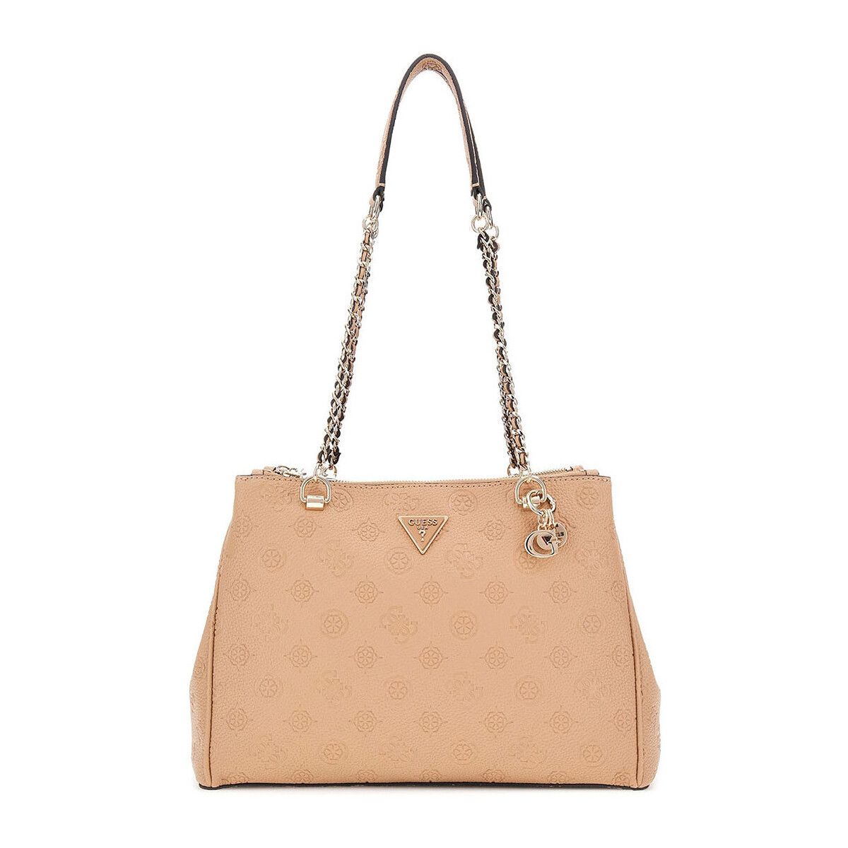 Guess  Cresidia Status Shoulder Satchel  Béžová